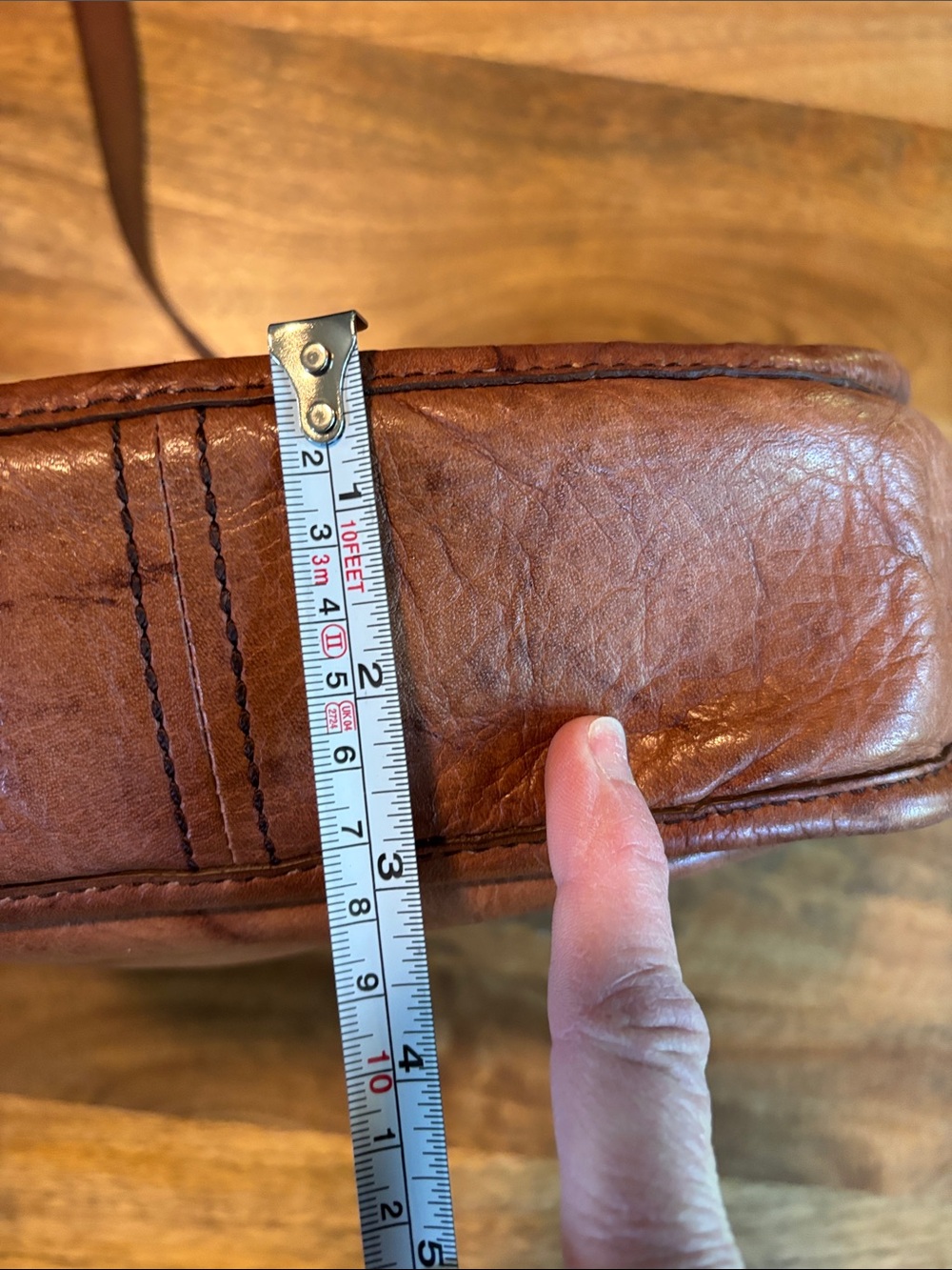 Frye Chestnut Brown Leather Shoulder Crossbody - Picture 12 of 12